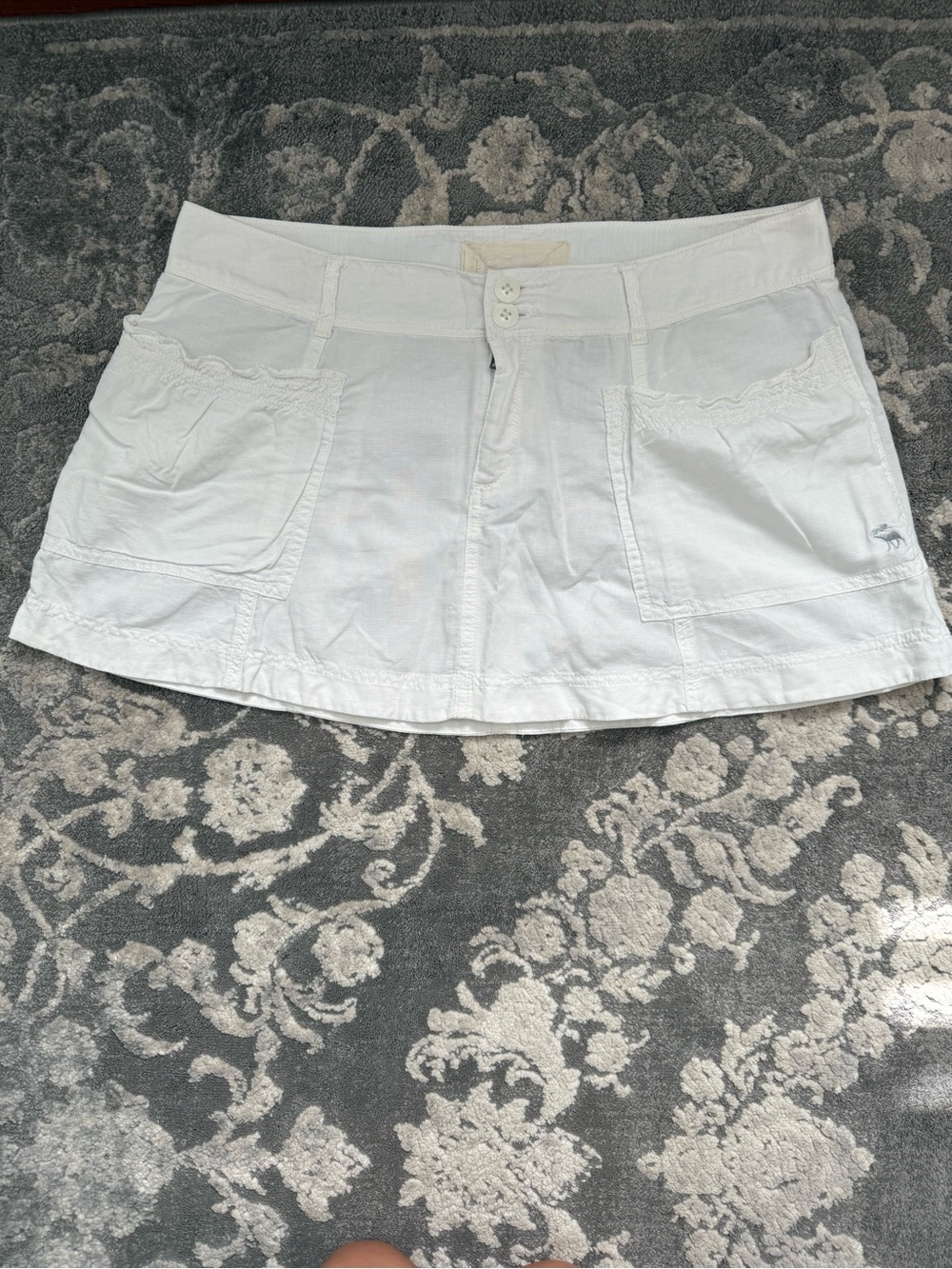Abercrombie & Fitch Linen Blend Vintage Mini Skirt 6